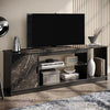 LED TV Stand for 55/60/65 Inch TVs Gaming Entertainment Center with Cabinet