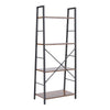Industrial Bookcase Ladder Shelf Unit Rack Storage Shelving Bookshelf Home Stand