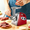 KOMORE Electric Meat Grinder Manual Kitchen Tool with Auto Power-Off