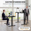 Height Adjustable Desk Electric Stand up Desk w/ Writable Tempered Glass Top