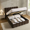Dusk Cheshire Cappuccino Velvet King Size Ottoman Storage Bed RRP £899