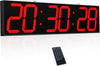 27.6in Double Sided Digital Wall Clock, Multifunctional Led Large Clock with ...