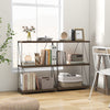 3-Tier Multipurpose Display Rack Industrial Bookshelf Home Storage Shelving Unit