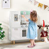 Kids Play Kitchen Set Wooden Pretend Play Toy Kitchen Children Kitchen Playset