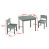 Kids Table and Chairs Set Wooden Preschoolers Children's Table with 2 Chairs Set