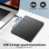 Slim External USB 3.0 Type C CD DVD RW Drive Player Reader for Windows 11 Mac OS