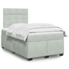 Box Spring Bed with Grey 120x200 Q3I3