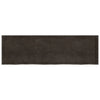 Wall Shelf Dark Grey 200x60x4 Treated Solid Wood Oak Q0T1