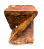 Teak Root Side Table - Z Shaped Twist Stool 40cm - Indoor & Outdoor