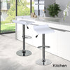 Bar Stool Set of 2 Counter Height Bar Chairs Swivel Adjustable Modern Armless
