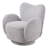 Modern Chenille Swivel Lounge Sofa Chair Single Padded Seat 360° Rotary Chair