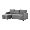 3 Seater Corner Sofa Bed Hidden Storage Convertible Pull Out -L Shaped Sofa Bed