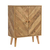 Sideboard 2 Doors Natural Storage Cupboard Cabinet Home Living Room Furniture
