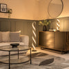 Black Twist Floor Lamp Living Room Light Integrated LED Standard Standing Light
