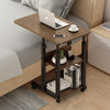 Movable Sofa Bed Side End Desk Laptop Stand Computer Table Storage Shelf Trolley
