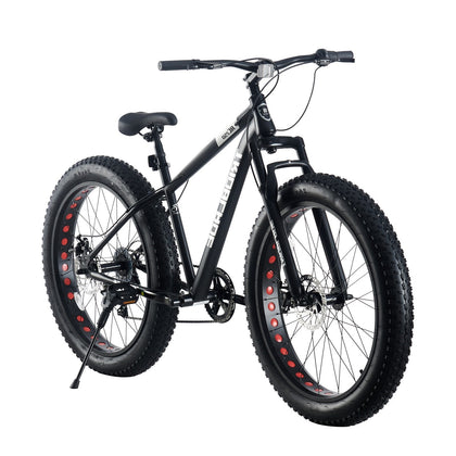 26 inch Wheel Mountain Bike Fat Tire Bicycle 7-Speed Bikes Cycle For Men Women