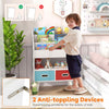 Toddlers Bookcase Toy Storage Organizer Kids Book Rack w/Bookshelves