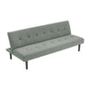Modern Fabric 3 Seater Sofa Recliner Sleeper Sofa Bed Single With Solid Wood Leg
