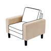 Modern L-Shaped Corner Sofa 2 3 Seater Armchair Couch With Footstool