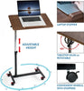 Tatkraft Mobile Laptop Desk Overbed Table 360° Tilt Adjustable Height 17" PCs