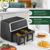 9L Christmas Air Fryer Gift Dual for Home 7 Preset Timer Control Touch Screen