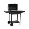 Charcoal Barbecue Grill with Shelves&Wheels Portable Outdoor Camping BBQ Trolley