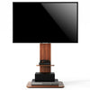 Industrial Floor TV Stand for 32-65 inch Large TV Mount w/ Wooden Base Hold 40kg