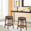 360 ° Swivel Bar Stool Set of 2 Kitchen Dining Chairs Counter Height Stool 62CM