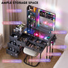 RGB Dressing Table with Wireless Charging Station, 7 Dynamic & 7 Static Dimmable