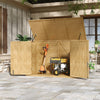 Triple Wheelie Bin Storage Wooden Garbage Bin Shed Outdoor Garden Store Cover
