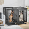 Heavy Strong Dog Cage Metal Kennel High Anxiety Dog Crate fr Porch Lawn Backyard