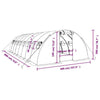 Greenhouse with Steel Frame Green 32 m² 8x4x2 m