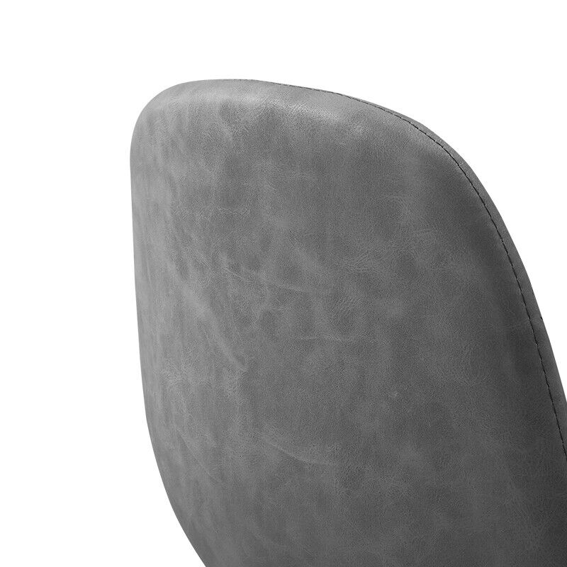 2X Bar Stools Fabric/Faux Leather Pub Chairs Breakfast Kitchen Metal Leg Modern