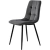 4 Pcs Velvet Dining Chairs Set Soft Padded Seat Metal Leg Modern Office Kitchen