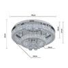 LED Ceiling Crystal Lights Luxury Chandelier Modern Pendant Lamps Kitchen Lights
