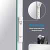 Bathroom Mirror With LED Light Bluetooth Shaver Socket Magnifying Demister 80X60