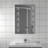Illuminated Bathroom Mirror Light Large Wall LED Mirror w Demister Shaver Socket