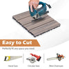 30cmx30cm Waterproof Outdoor Flooring Covering 1.7㎡Total Splicing Area-Grey