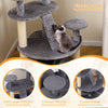 Cat Tree Kitty Tower Activity Center with Condo Scratching Posts Grey