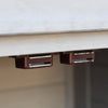 Grey Wooden Garden Storage Cabinet Weather-Resistant Magnetic Closure 2 Shelves