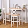 Dining Breakfast Bar Table 2 High Chairs Stools Set Bar Table Stools Kitchen Set