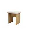 Drop Leaf Table & Stools Foldable Dining Set with Storage, 120x80cm, Oak+White
