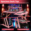 L-Shaped Gaming Desk Small Computer Desk Corner Gamer Desk w/Outlets & USB Ports