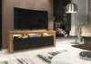 TV Unit 160cm I Sideboard Cabinet I TV Stand I Black Matt Doors I Free LED