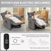 Power Recliner Armchair with Quiet Motor, Massage Reclining Chair, Grey