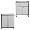 Lockable Mobile Office Storage Metal Filing Cabinet File Organisation wit 2 Keys