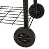 Charcoal BBQ Grill with Smoker Offset Steel Barrel Drum Outdoor Garden Camping