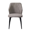 2× Kitchen Dining Chairs Faux Leather Soft Seat Angel Back Restaurant Chair Set