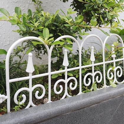 4 8 12 Flexible Garden Lawn Grass Edging Picket Border Panel Plastic Wall Fence