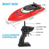 2 Pack RH701 RC Racing Boat – 2.4Ghz High-Speed Remote Control Ship 25km/h Kids